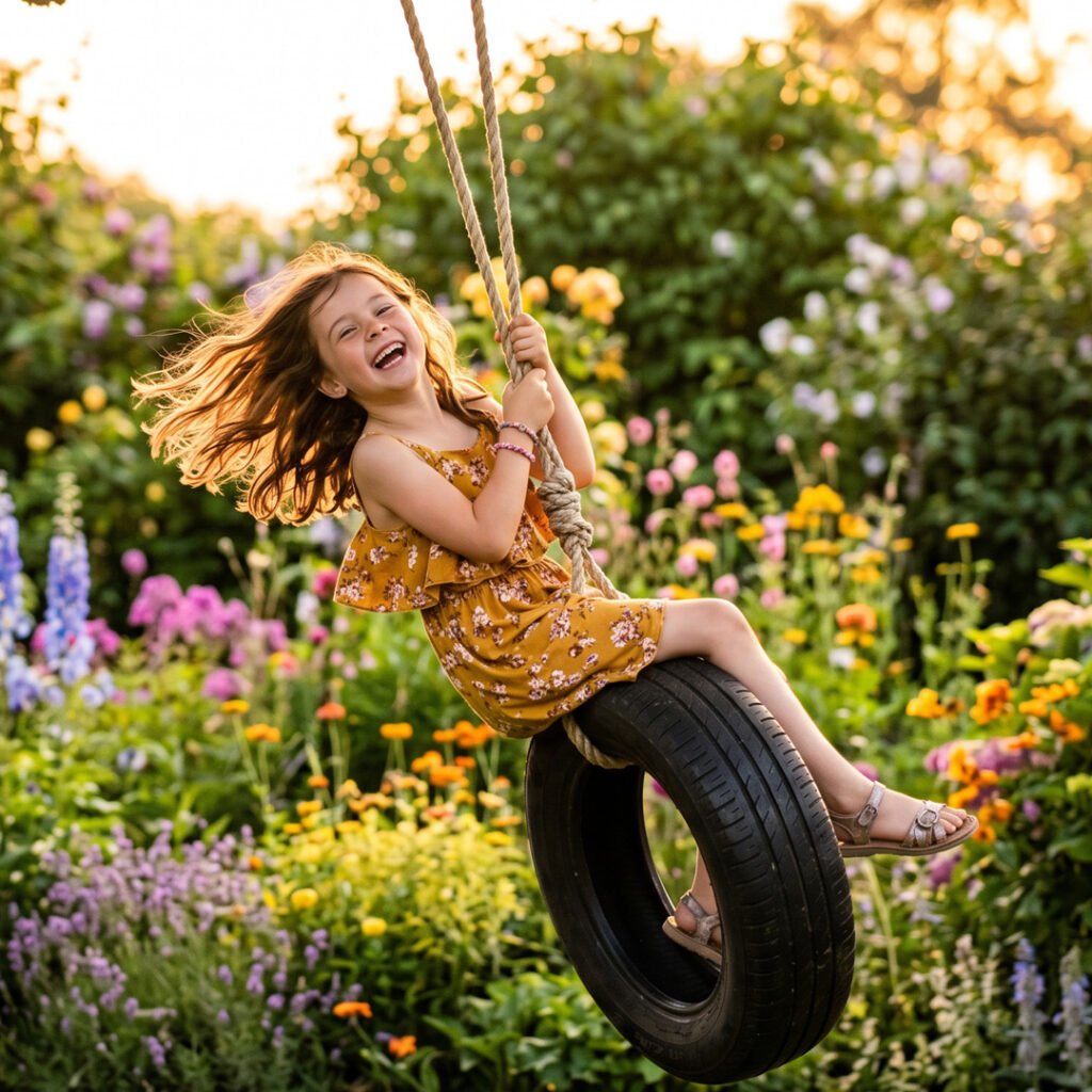 a young girl swings joyfully o nano banana 2 03914